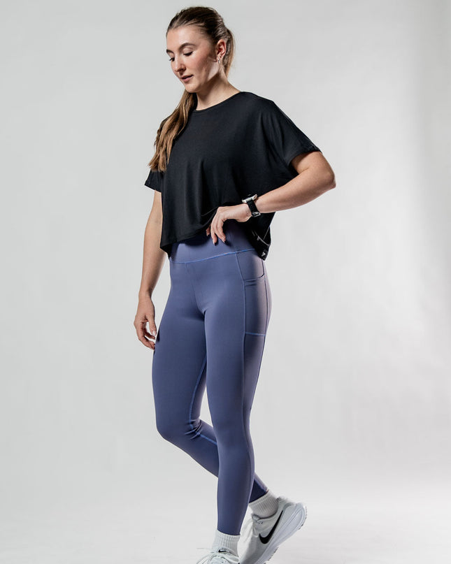 Women's Terra Recovery Drift Crop (Black)