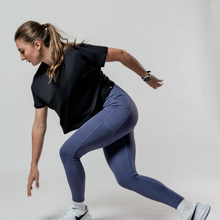 Women's Terra Recovery Drift Crop (Black)