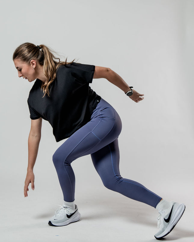 Women's Terra Recovery Drift Crop (Black)