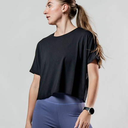 Women's Terra Recovery Drift Crop (Black)