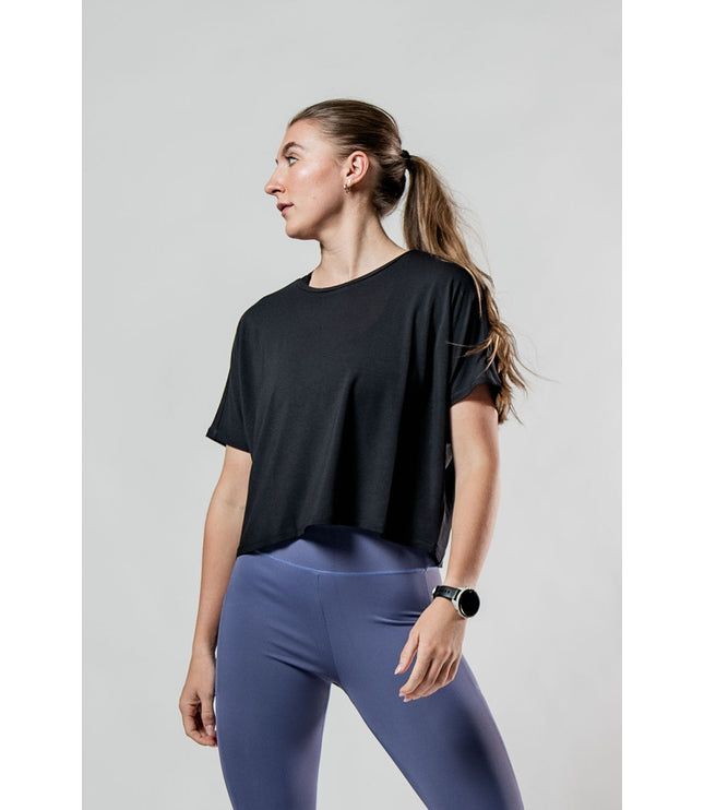 Women's Terra Recovery Drift Crop (Black)