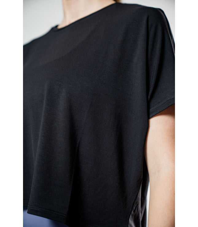 Women's Terra Recovery Drift Crop (Black)