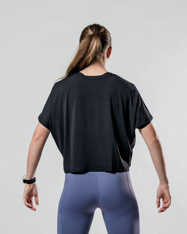 Women's Terra Recovery Drift Crop (Black)