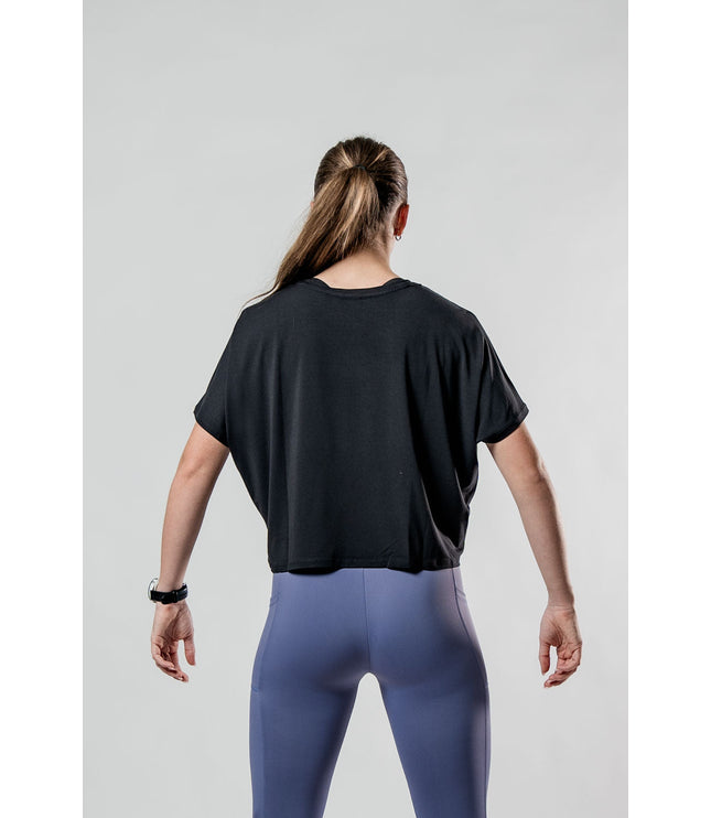 Women's Terra Recovery Drift Crop (Black)