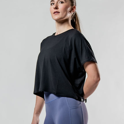 Women's Terra Recovery Drift Crop (Black)