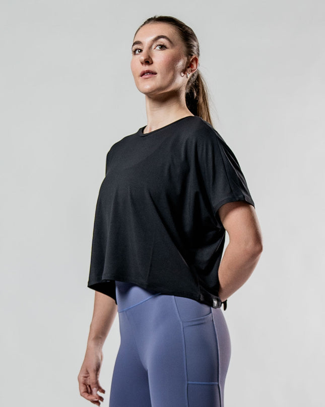Women's Terra Recovery Drift Crop (Black)