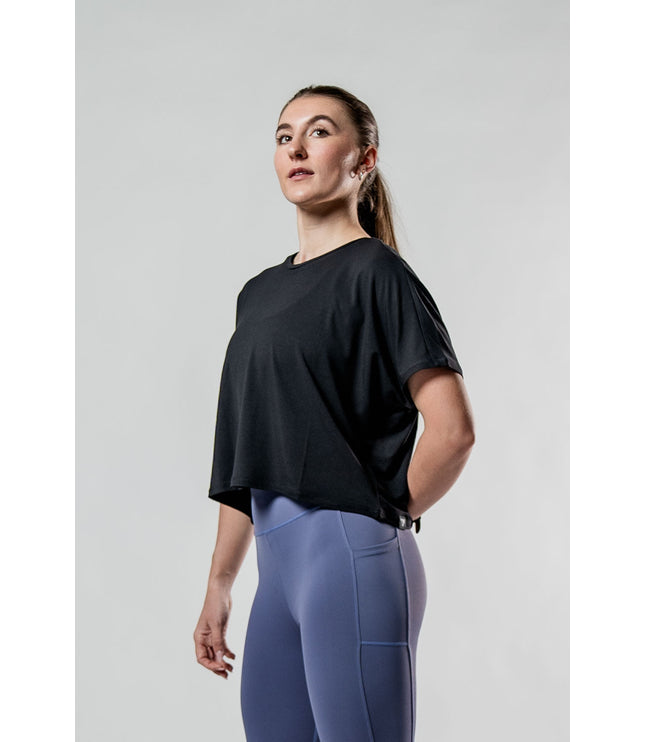 Women's Terra Recovery Drift Crop (Black)