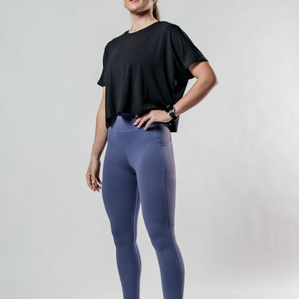 Women's Terra Recovery Drift Crop (Black)