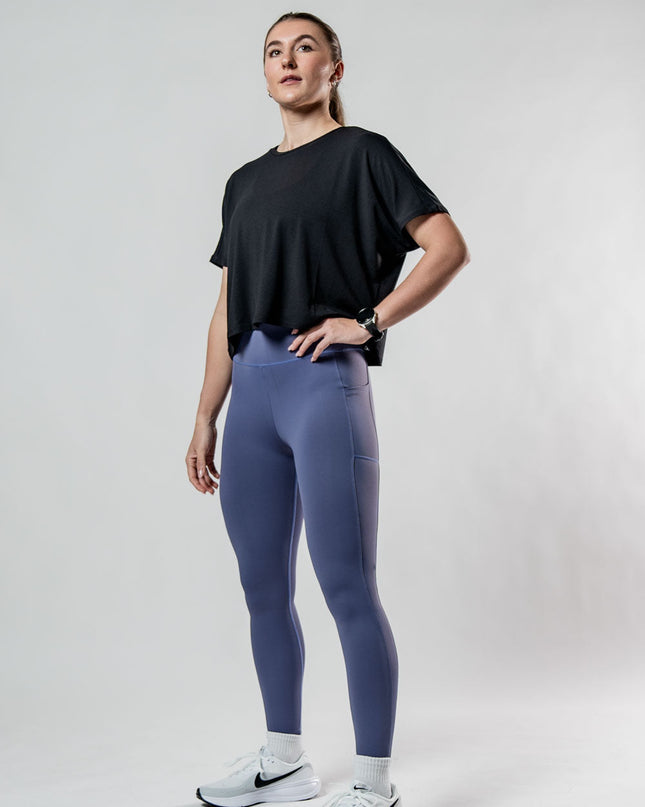 Women's Terra Recovery Drift Crop (Black)