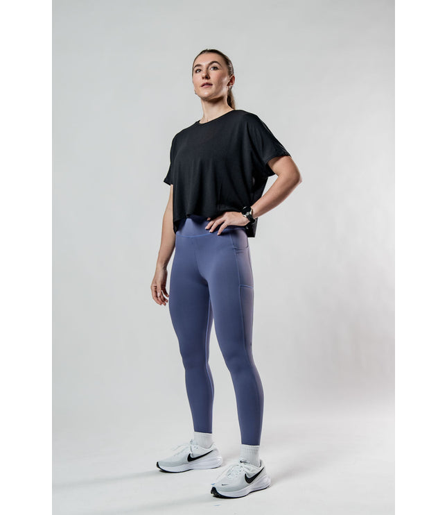 Women's Terra Recovery Drift Crop (Black)