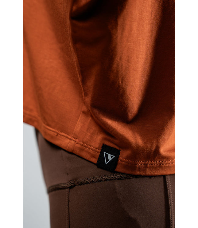 Women's Terra Recovery Drift Crop (Sunfire Clay)