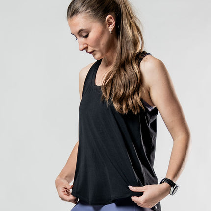 Women's Terra Recovery Halo Tank (Black)