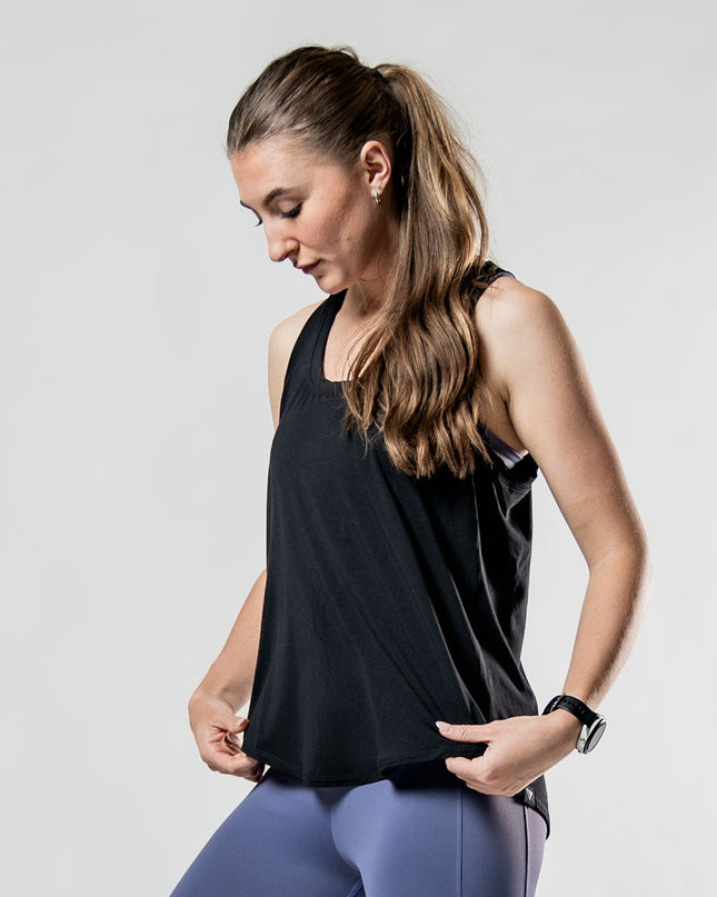 Women's Terra Recovery Halo Tank (Black)