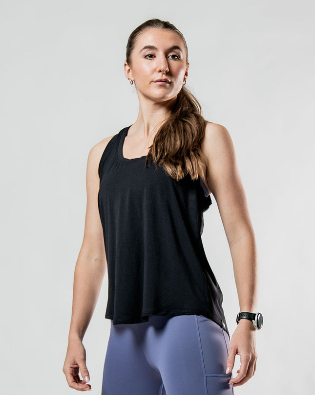 Women's Terra Recovery Halo Tank (Black)
