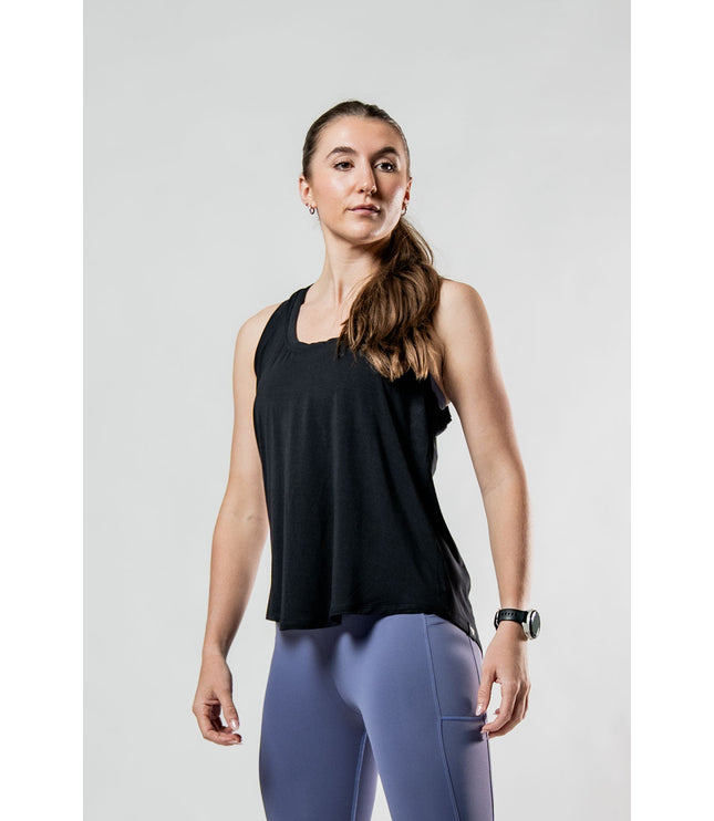 Women's Terra Recovery Halo Tank (Black)