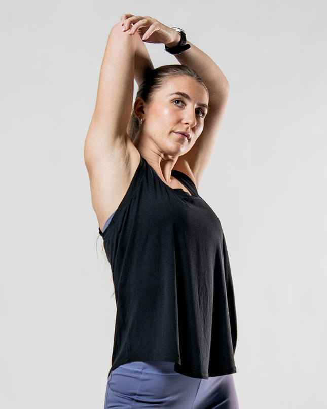 Women's Terra Recovery Halo Tank (Black)