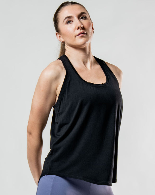 Women's Terra Recovery Halo Tank (Black)