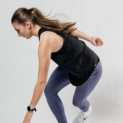 Women's Terra Recovery Halo Tank (Black)