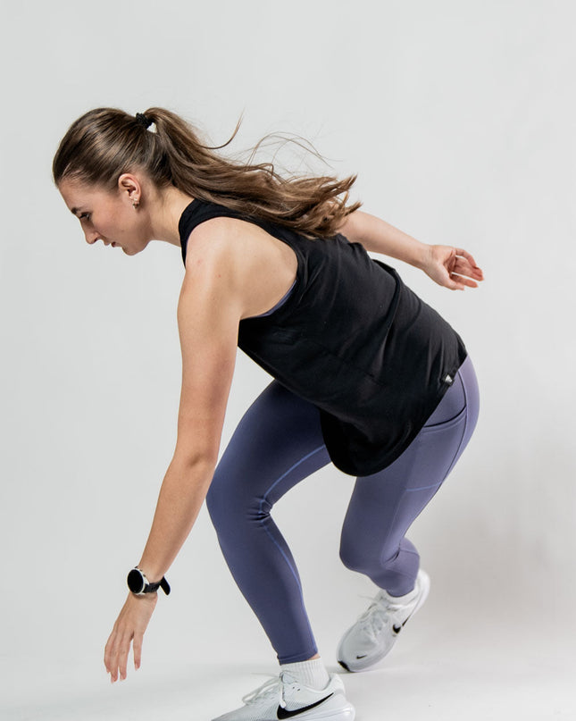 Women's Terra Recovery Halo Tank (Black)