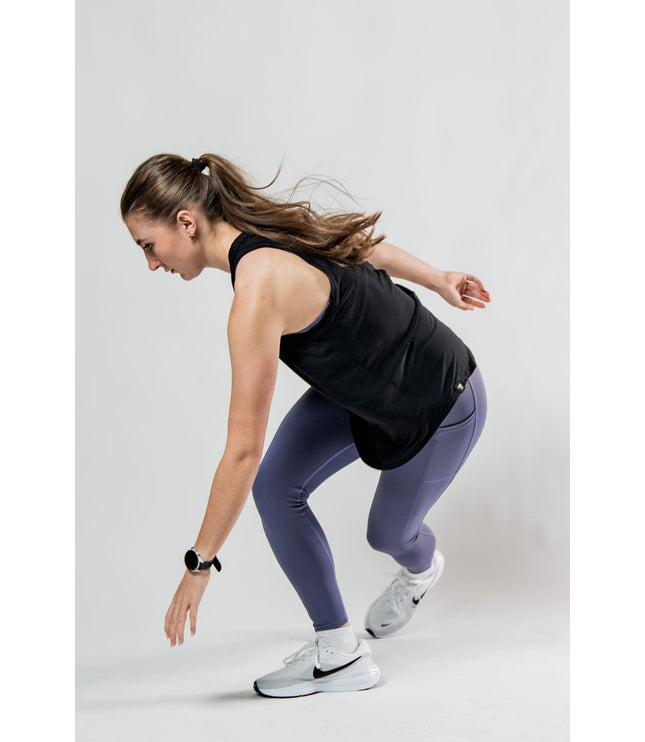 Women's Terra Recovery Halo Tank (Black)