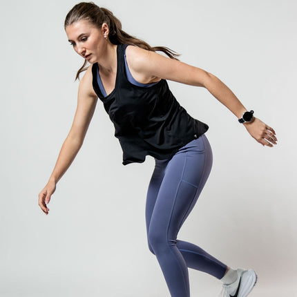 Women's Terra Recovery Halo Tank (Black)