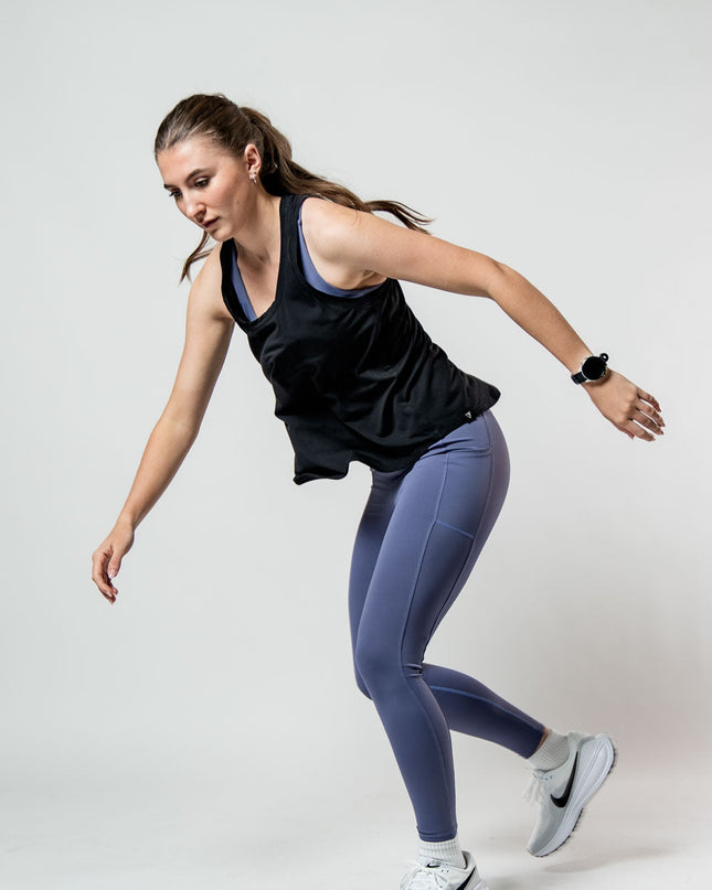 Women's Terra Recovery Halo Tank (Black)