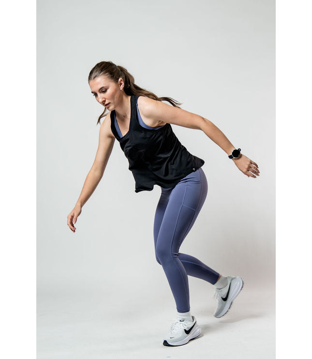 Women's Terra Recovery Halo Tank (Black)