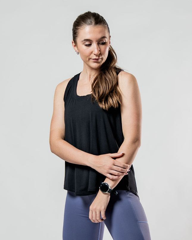 Women's Terra Recovery Halo Tank (Black)