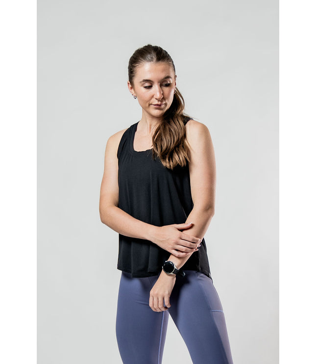 Women's Terra Recovery Halo Tank (Black)