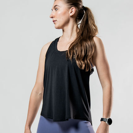 Women's Terra Recovery Halo Tank (Black)