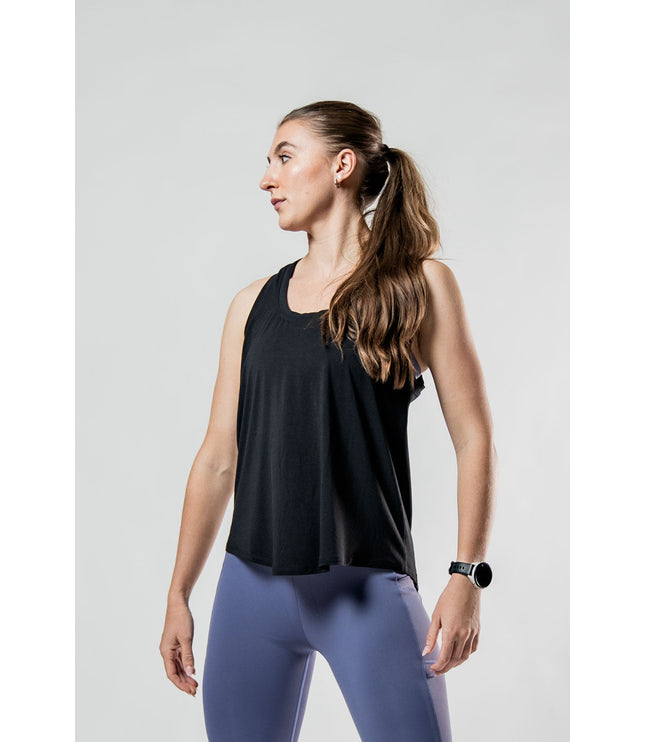Women's Terra Recovery Halo Tank (Black)