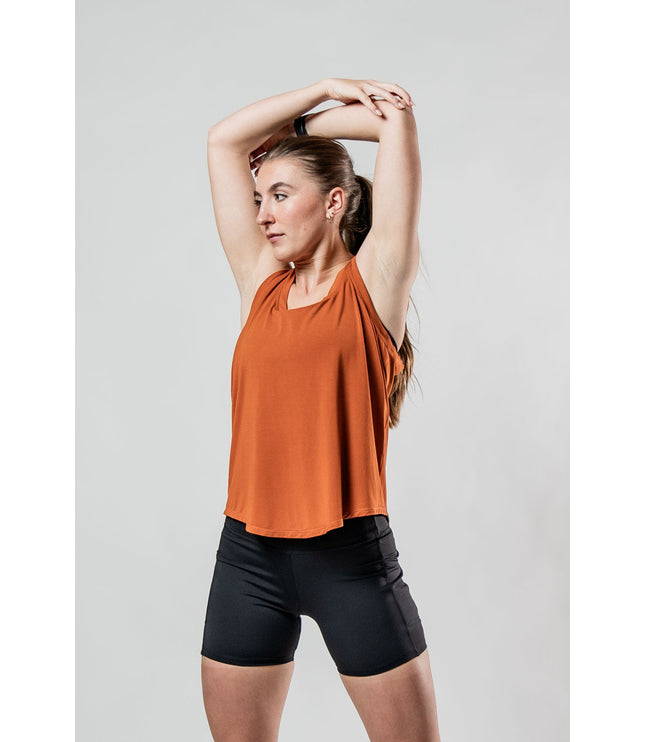 Women's Terra Recovery Halo Tank (Sunfire Clay)