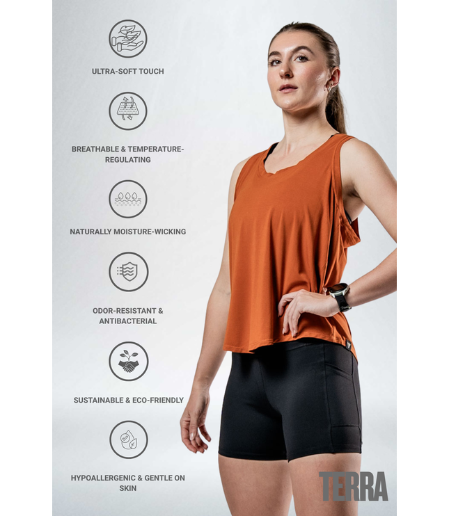 Women's Terra Recovery Halo Tank (Sunfire Clay)
