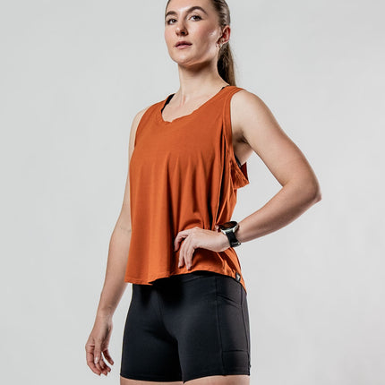 Women's Terra Recovery Halo Tank (Sunfire Clay)