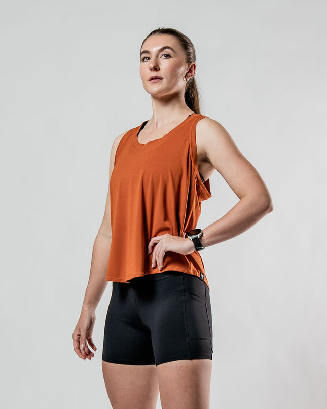 Women's Terra Recovery Halo Tank (Sunfire Clay)