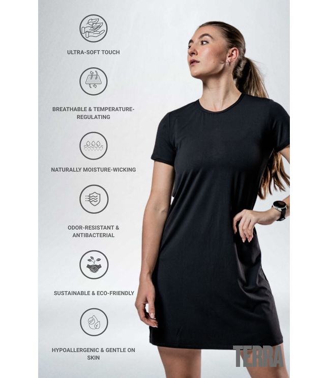 Women's Terra Recovery Motion Dress (Black)