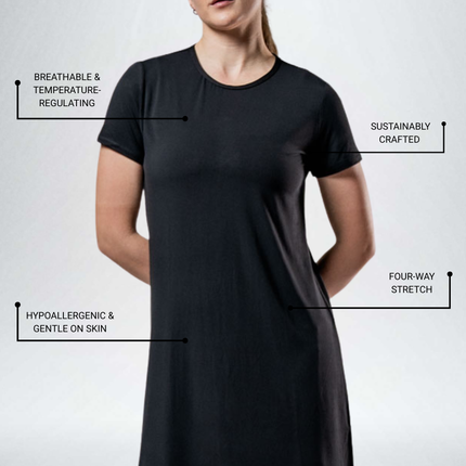 Women's Terra Recovery Motion Dress (Black)