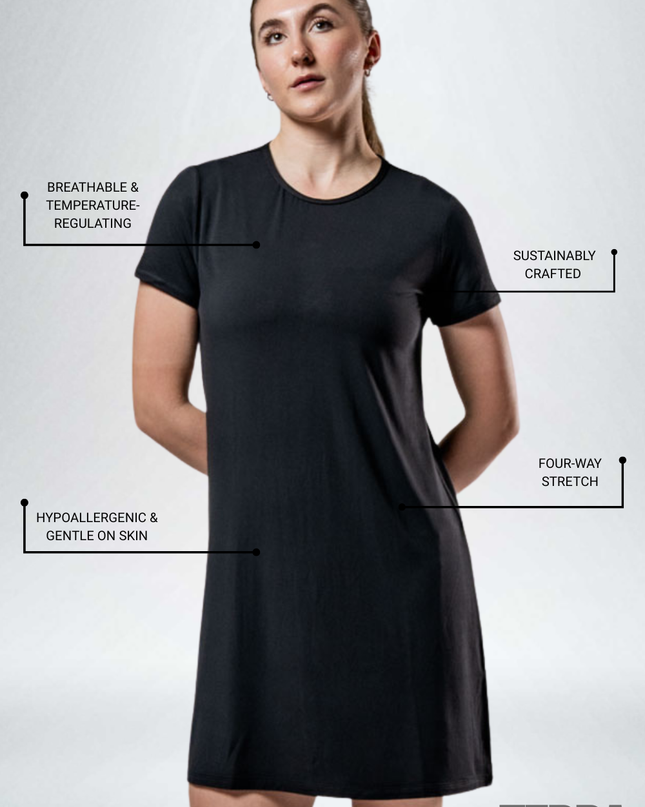 Women's Terra Recovery Motion Dress (Black)