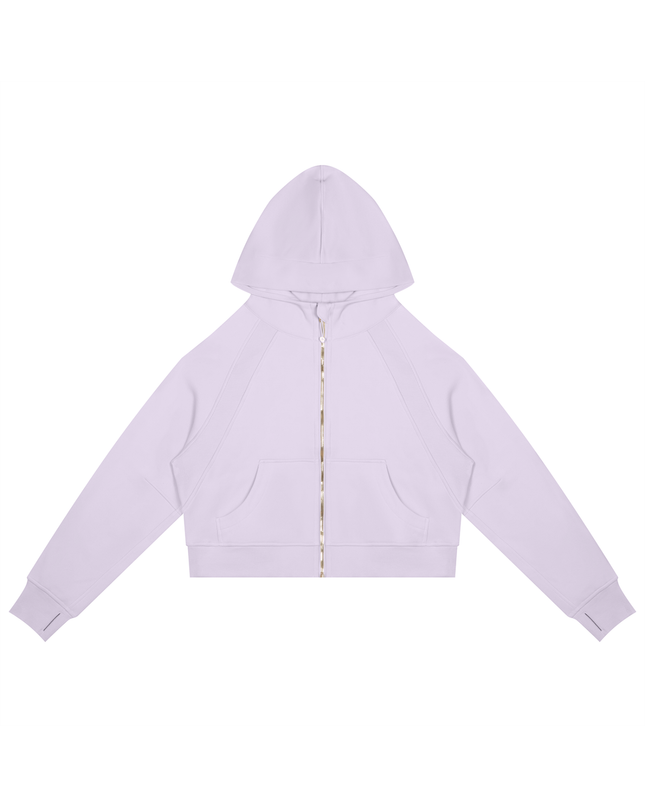 JUSTWATCH ARC Cropped Zip Hoodie