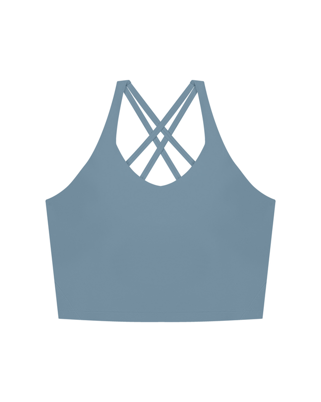 JUSTWATCH VERVE Cross-Back Crop Tank