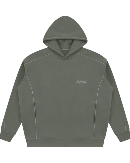 JUSTWATCH TRACE Oversized Piping Hoodie