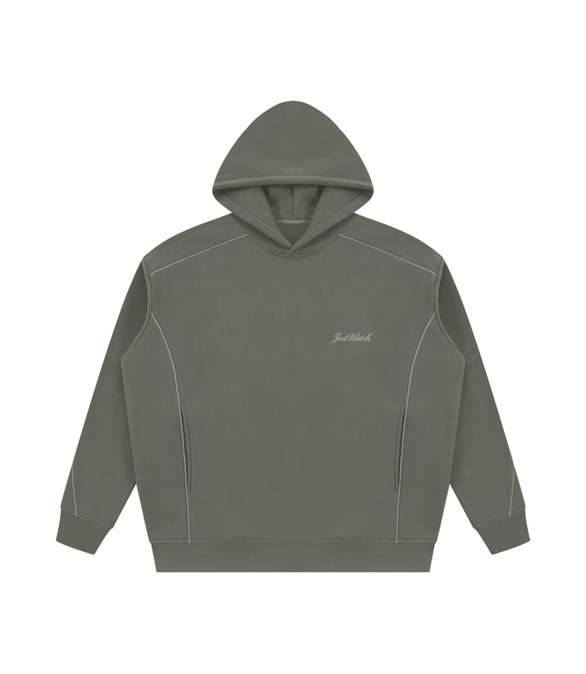 JUSTWATCH TRACE Oversized Piping Hoodie