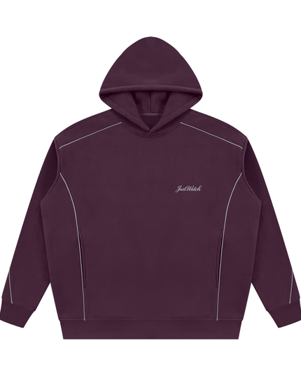 JUSTWATCH TRACE Oversized Piping Hoodie