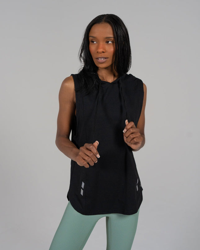 DETERMINED hooded sleeveless