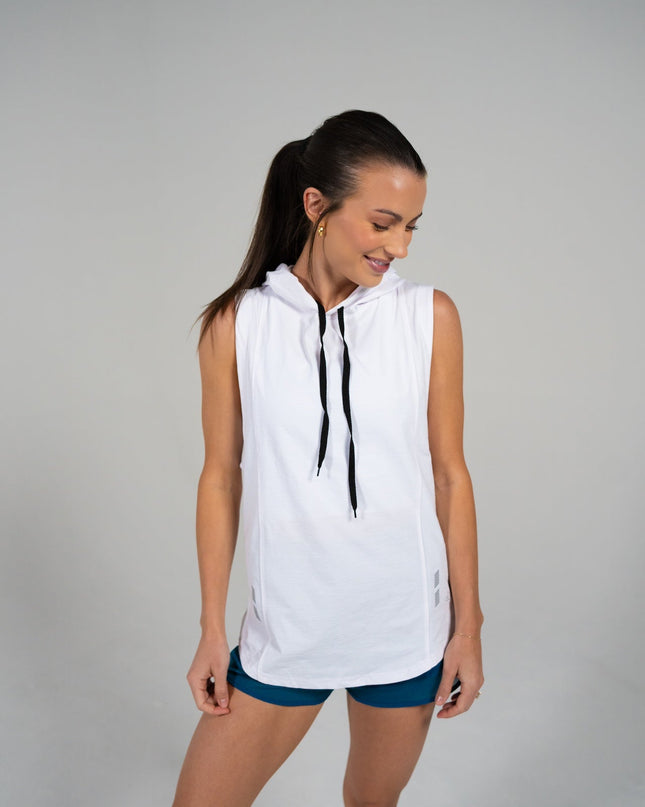 DETERMINED hooded sleeveless