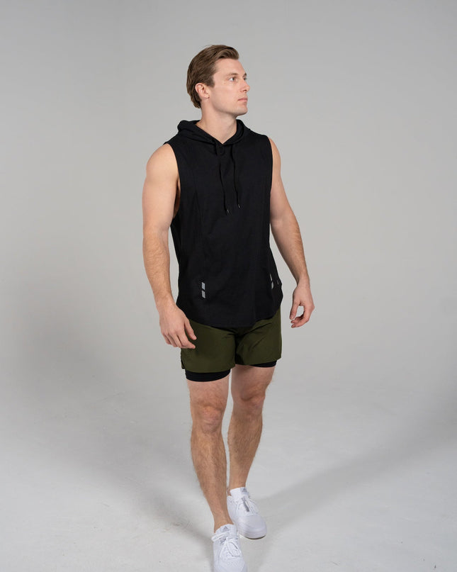 DETERMINED hooded sleeveless