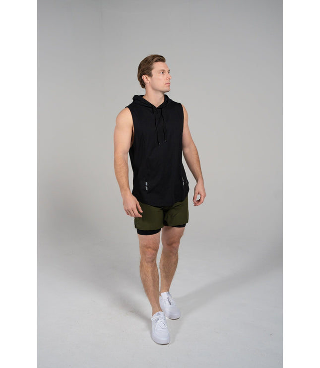 DETERMINED hooded sleeveless