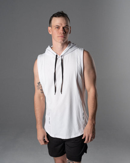 DETERMINED hooded sleeveless