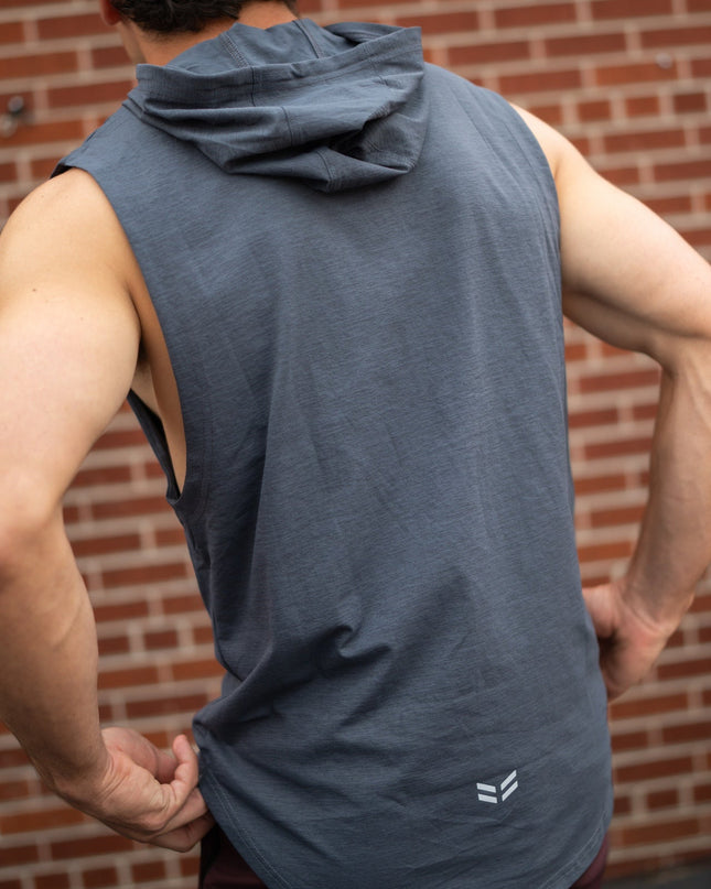 DETERMINED hooded sleeveless