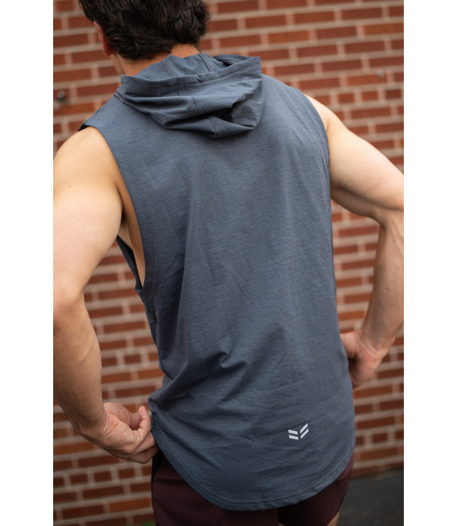 DETERMINED hooded sleeveless